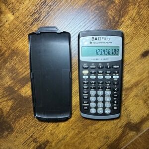 Texas Instruments BA II Plus Financial Calculator Business Analyst Cover Tested
